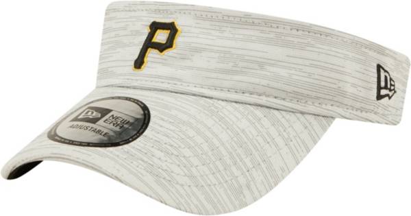 New Era Men's Pittsburgh Pirates Gray Distinct Adjustable Visor