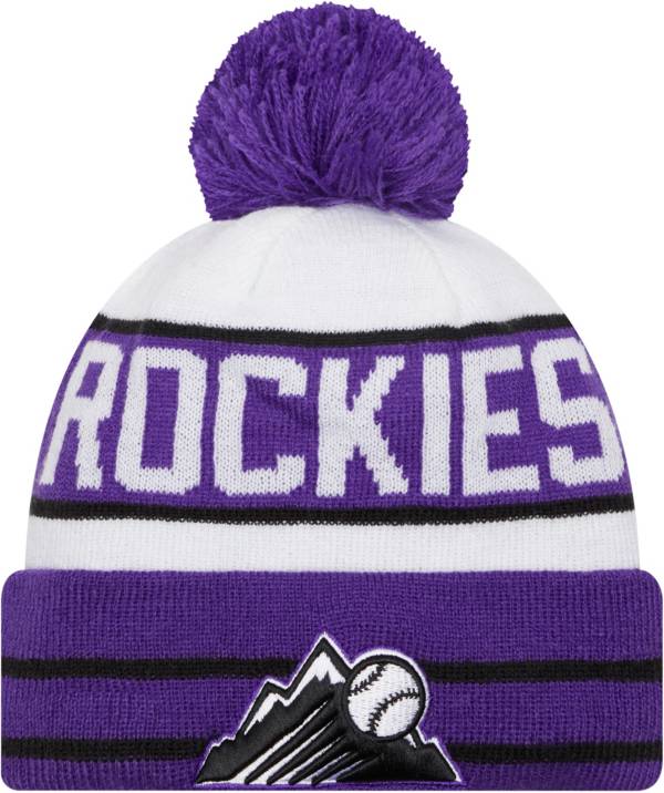 New Era Men's Colorado Rockies Black Fan Favorite Knit Hat