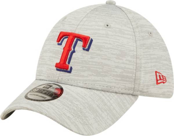 New Era Men's Texas Rangers Gray 39Thirty Stretch Fit Hat