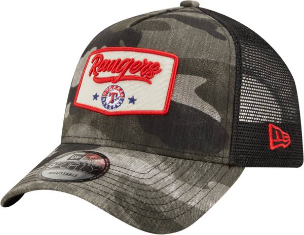 New Era Men's Texas Rangers Camo Patch 9Forty Adjustable Hat