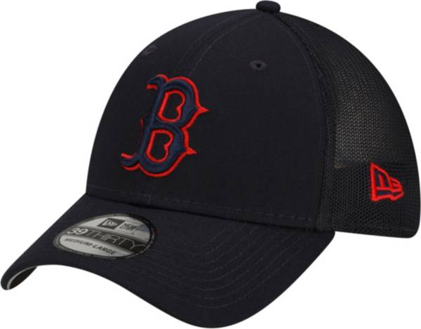 New Era Men's Boston Red Sox Black 39Thirty Stretch Fit Hat