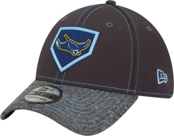 New Era Men's Tampa Bay Rays Grey Club 39Thirty Stretch Fit Hat