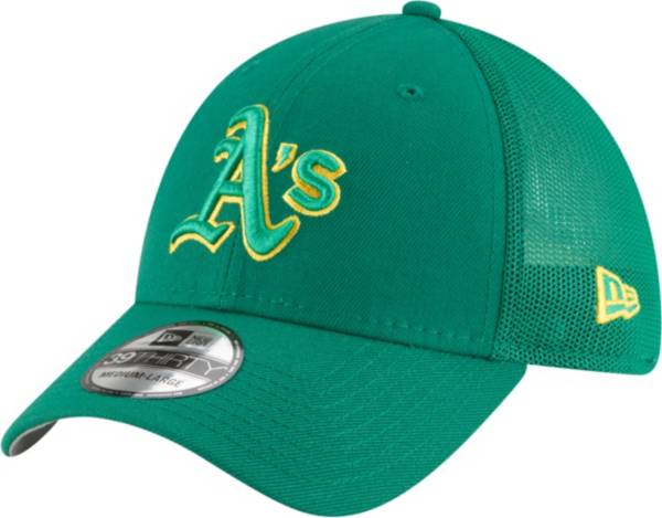 New Era Men's Oakland Athletics Green 39Thirty Stretch Fit Hat