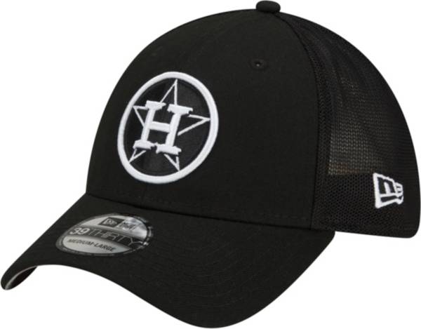 New Era Men's Houston Astros Black 39Thirty Stretch Fit Hat product image