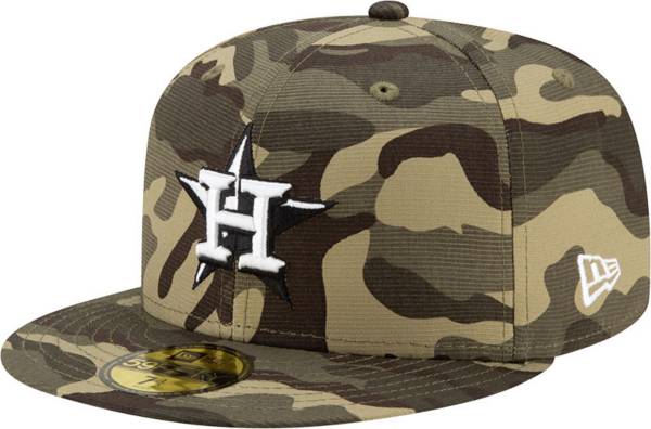 New Era Men's Houston Astros Camo Armed Forces 59Fifty Fitted Hat