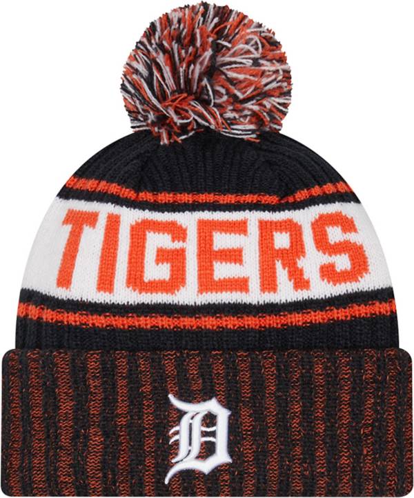 New Era Men's Detroit Tigers Navy Marl Knit Beanie