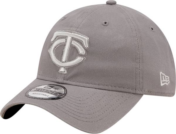 New Era Men's Minnesota Twins Grey Core Classic 9Twenty Adjustable Hat