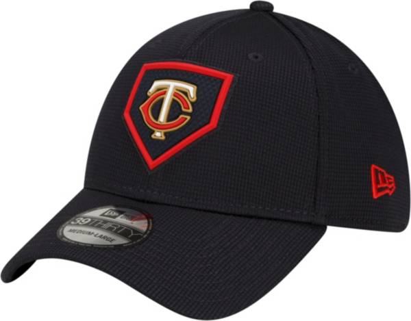New Era Men's Minnesota Twins Navy Distinct 39Thirty Stretch Fit Hat
