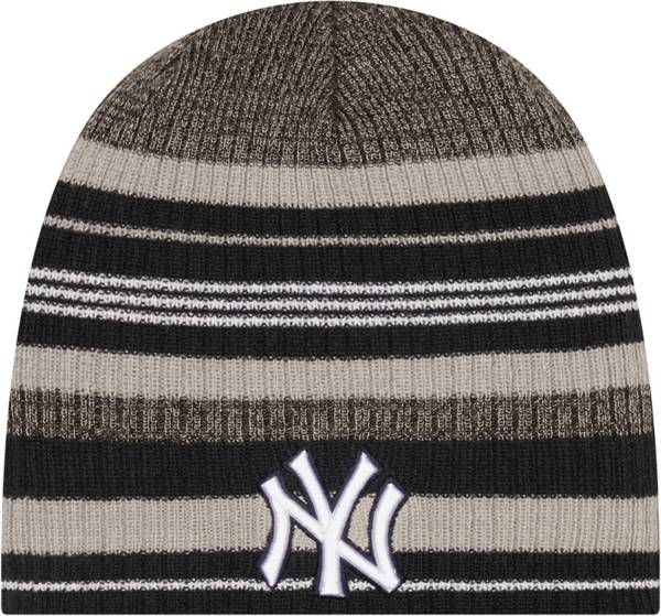 New Era Men's New York Yankees Navy Striped Knit Beanie