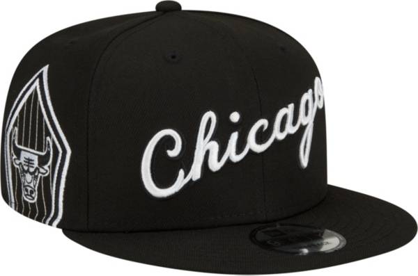 New Era Men's 2021-22 City Edition Chicago Bulls Black 9Fifty Adjustable Hat