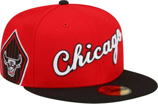 New Era Men's 2021-22 City Edition Chicago Bulls Red 59Fifty Fitted Hat