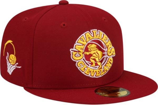 New Era Men's 2021-22 City Edition Cleveland Cavaliers Red 59Fifty Fitted Hat product image