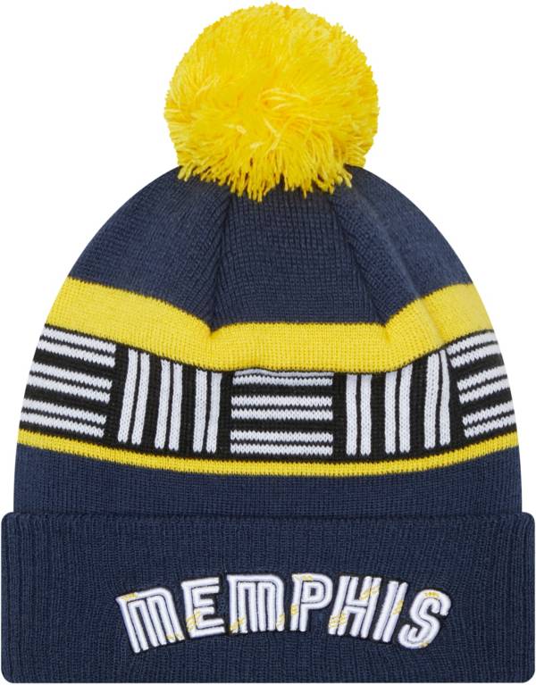 New Era Men's 2021-22 City Edition Memphis Grizzlies Navy Knit Hat