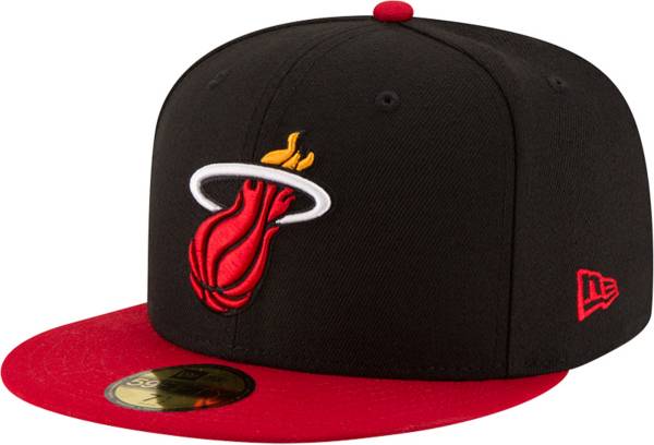 New Era Men's Miami Heat Black 59Fifty Fitted Hat