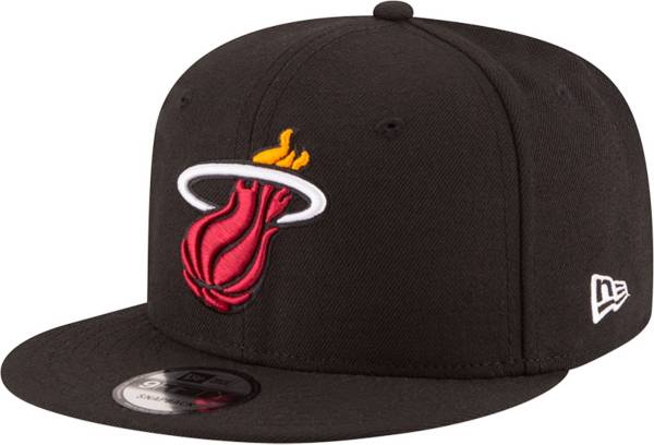 New Era Men's Miami Heat Black 9Fifty Adjustable Hat