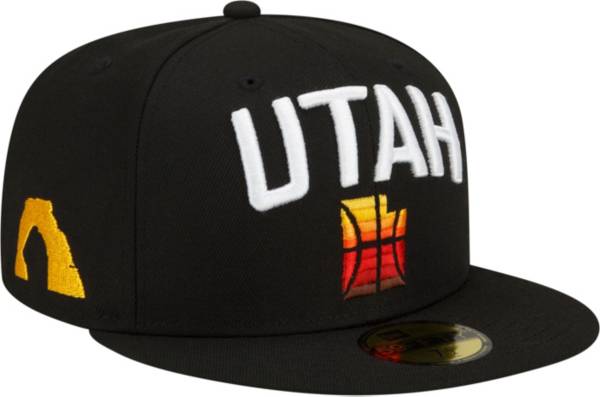 New Era Men's 2021-22 City Edition Utah Jazz Black 59Fifty Fitted Hat