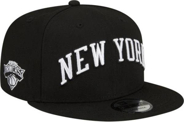 New Era Men's 2021-22 City Edition New York Knicks Black 9Fifty Adjustable Hat