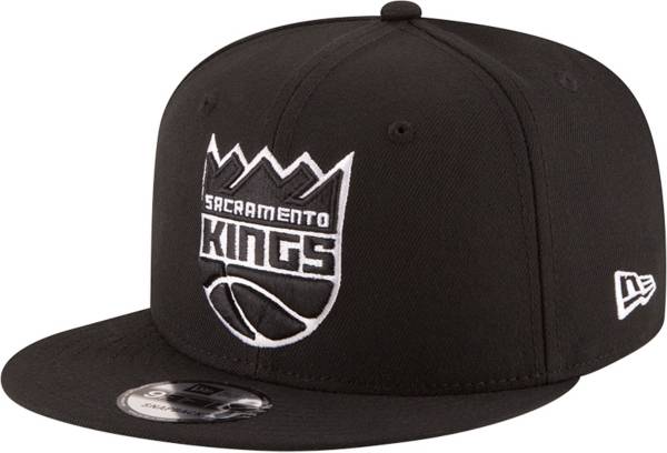 New Era Men's Sacramento Kings Black 9Fifty Adjustable Snapback Hat product image