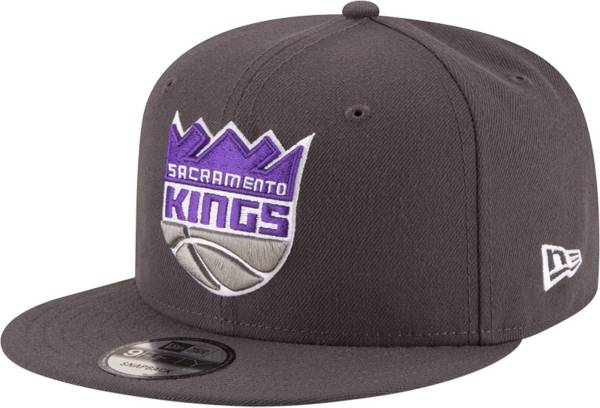 New Era Men's Sacramento Kings Black 9Fifty Adjustable Snapback Hat