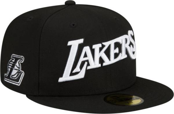 New Era Men's 2021-22 City Edition Los Angeles Lakers Black 59Fifty Fitted Hat