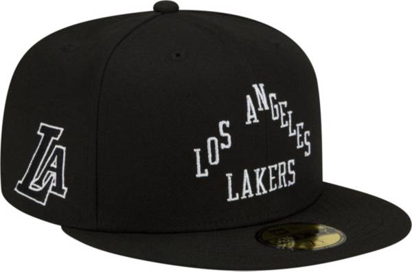 New Era Men's 2021-22 City Edition Los Angeles Lakers Black 59Fifty Fitted Hat