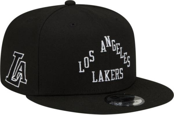 New Era Men's 2021-22 City Edition Los Angeles Lakers Black 9Fifty Adjustable Hat