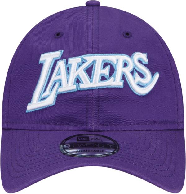 New Era Men's 2021-22 City Edition Los Angeles Lakers Purple 9Twenty Adjustable Hat