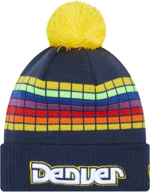New Era Men's 2021-22 City Edition Denver Nuggets Blue Knit Hat