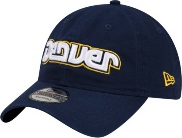 New Era Men's 2021-22 City Edition Denver Nuggets Blue 9Twenty Adjustable Hat