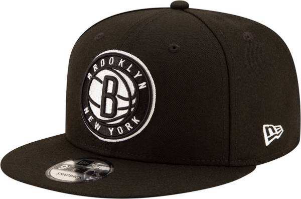 New Era Men's Brooklyn Nets Black 9Fifty Adjustable Hat