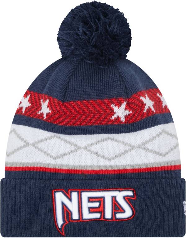 New Era Men's 2021-22 City Edition Brooklyn Nets Navy Knit Hat