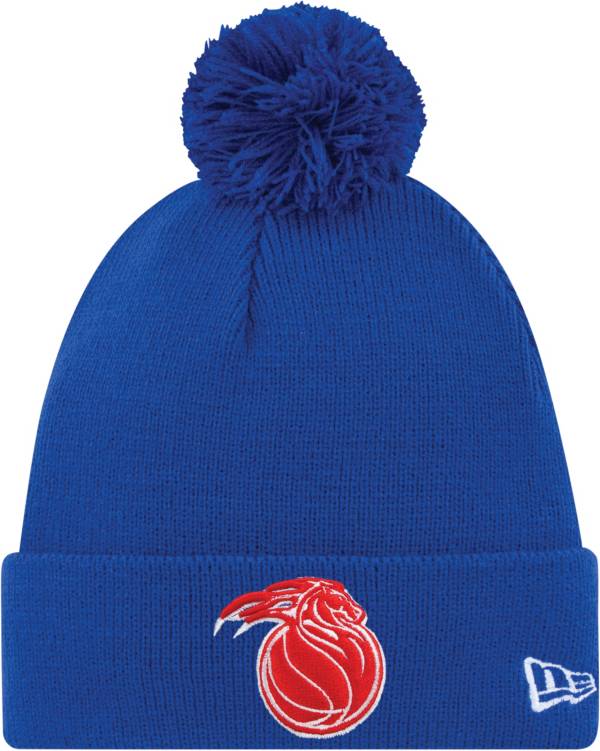 New Era Men's 2021-22 City Edition Detroit Pistons Blue Knit Hat