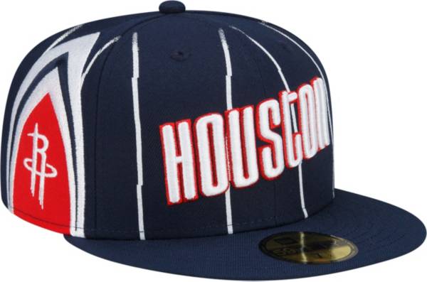 New Era Men's 2021-22 City Edition Houston Rockets Navy 59Fifty Fitted Hat