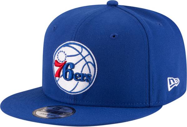 New Era Men's Philadelphia 76ers Blue 9Fifty Adjustable Hat