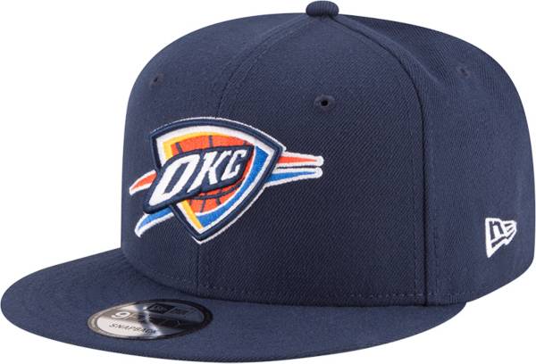 New Era Men's Oklahoma City Thunder Blue 9Fifty Adjustable Hat