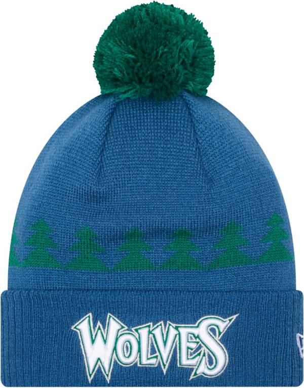 New Era Men's 2021-22 City Edition Minnesota Timberwolves Blue Knit Hat