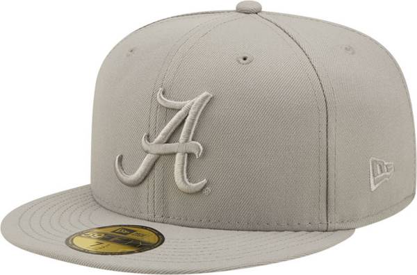 New Era Men's Alabama Crimson Tide Grey Tonal 59Fifty Fitted Hat