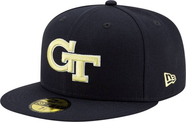 New Era Men's Georgia Tech Yellow Jackets Navy 59Fifty Fitted Hat