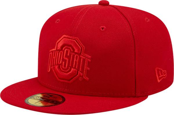 New Era Men's Ohio State Buckeyes Scarlet Tonal 59Fifty Fitted Hat