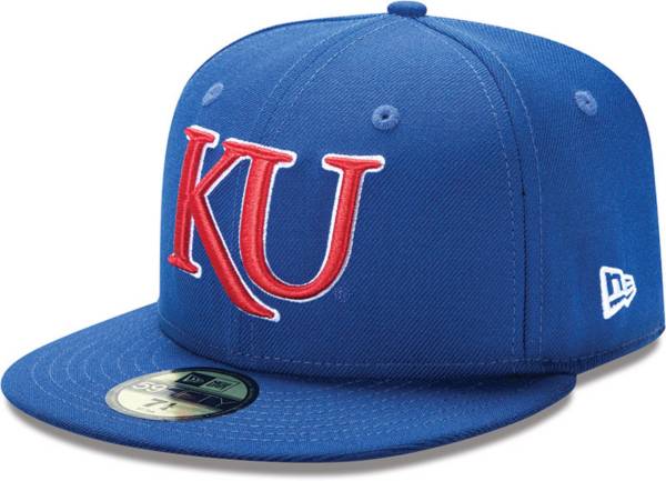 New Era Men's Kansas Jayhawks Blue 59Fifty Fitted Hat