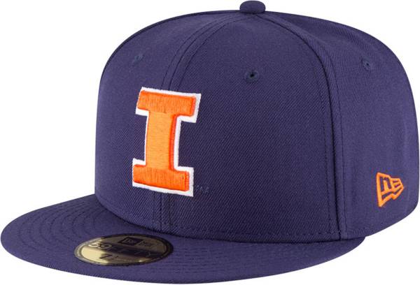 New Era Men's Illinois Fighting Illini Blue 59Fifty Fitted Hat