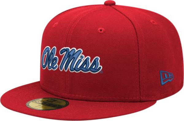 New Era Men's Ole Miss Rebels Red 59Fifty Fitted Hat