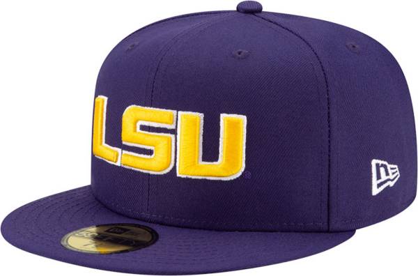 New Era Men's LSU Tigers Purple 59Fifty Fitted Hat