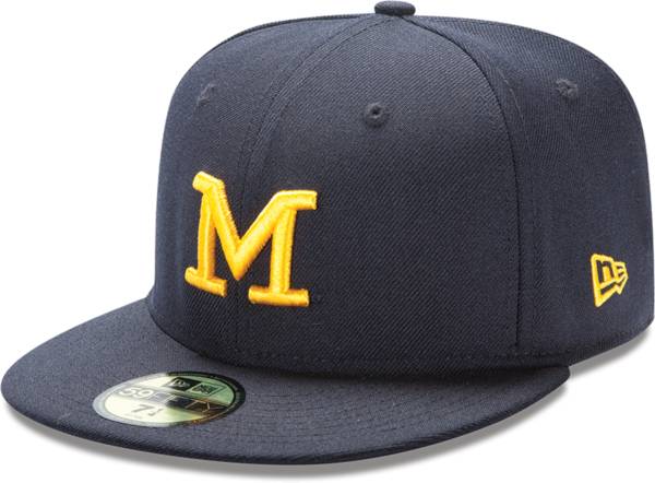 New Era Men's Michigan Wolverines Blue 59Fifty Fitted Hat