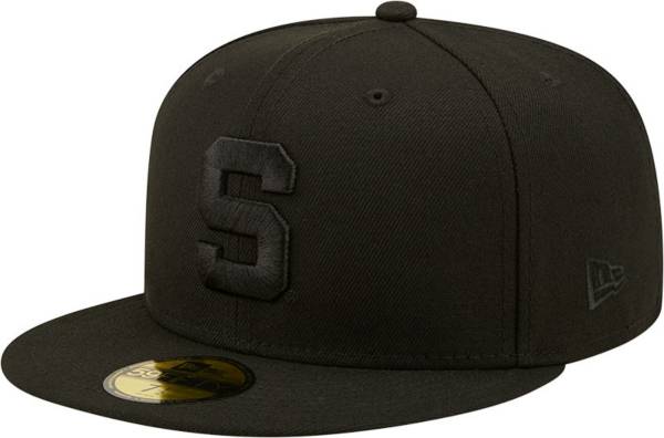 New Era Men's Michigan State Spartans Black Tonal 59Fifty Fitted Hat product image
