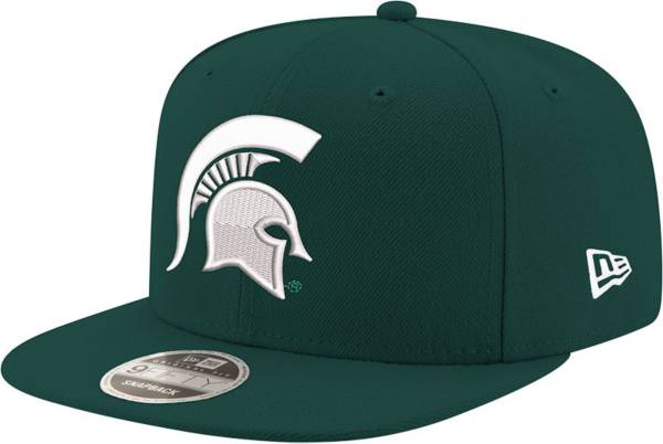 New Era Men's Michigan State Spartans Green 9Fifty Adjustable Snapback Hat