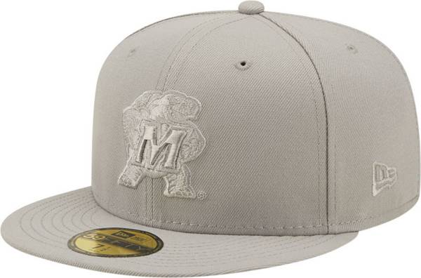 New Era Men's Maryland Terrapins Grey Tonal 59Fifty Fitted Hat