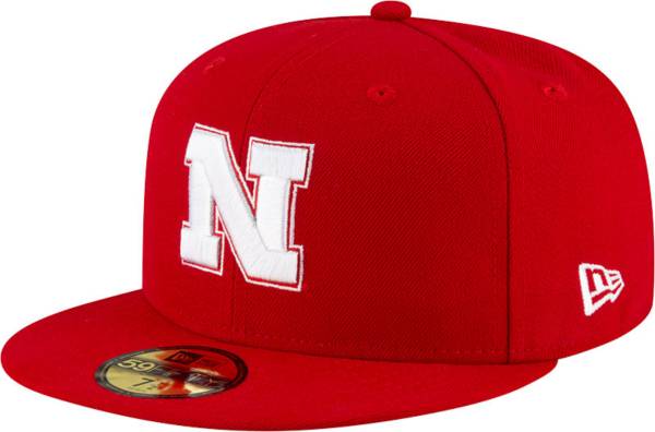 New Era Men's Nebraska Cornhuskers Scarlet 59Fifty Fitted Hat