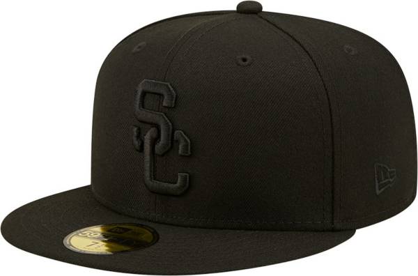 New Era Men's USC Trojans Black Tonal 59Fifty Fitted Hat