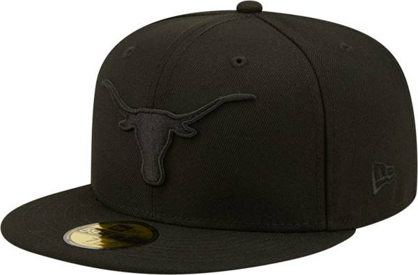 New Era Men's Texas Longhorns Black Tonal 59Fifty Fitted Hat